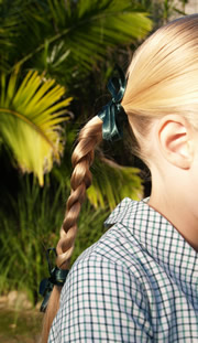04 - Hair Accessories  - plain green ribbon.jpg